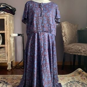 2 for $40: Unique Vintage floral maxi dress
